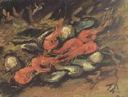 Vincent Van Gogh Still life wtih Mussels and Shrimps (nn04) painting